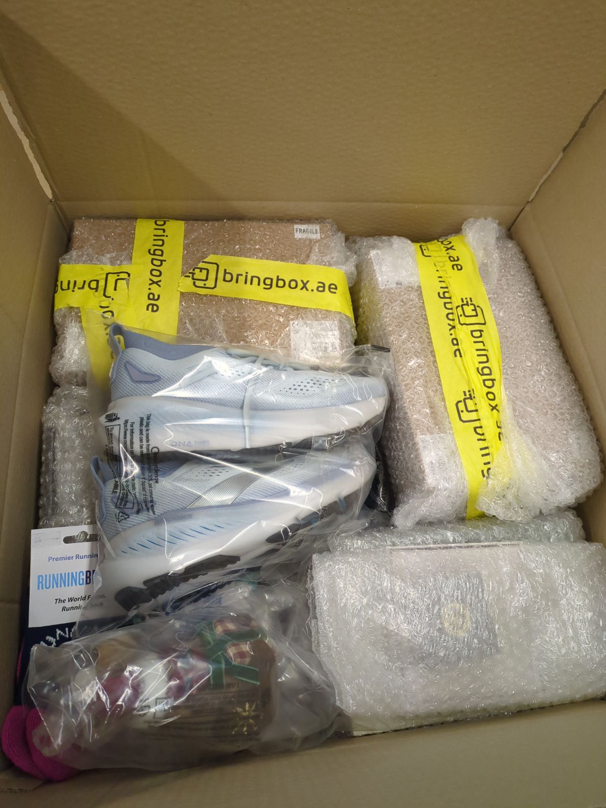 A packed Bringbox going to United Arab Emirates