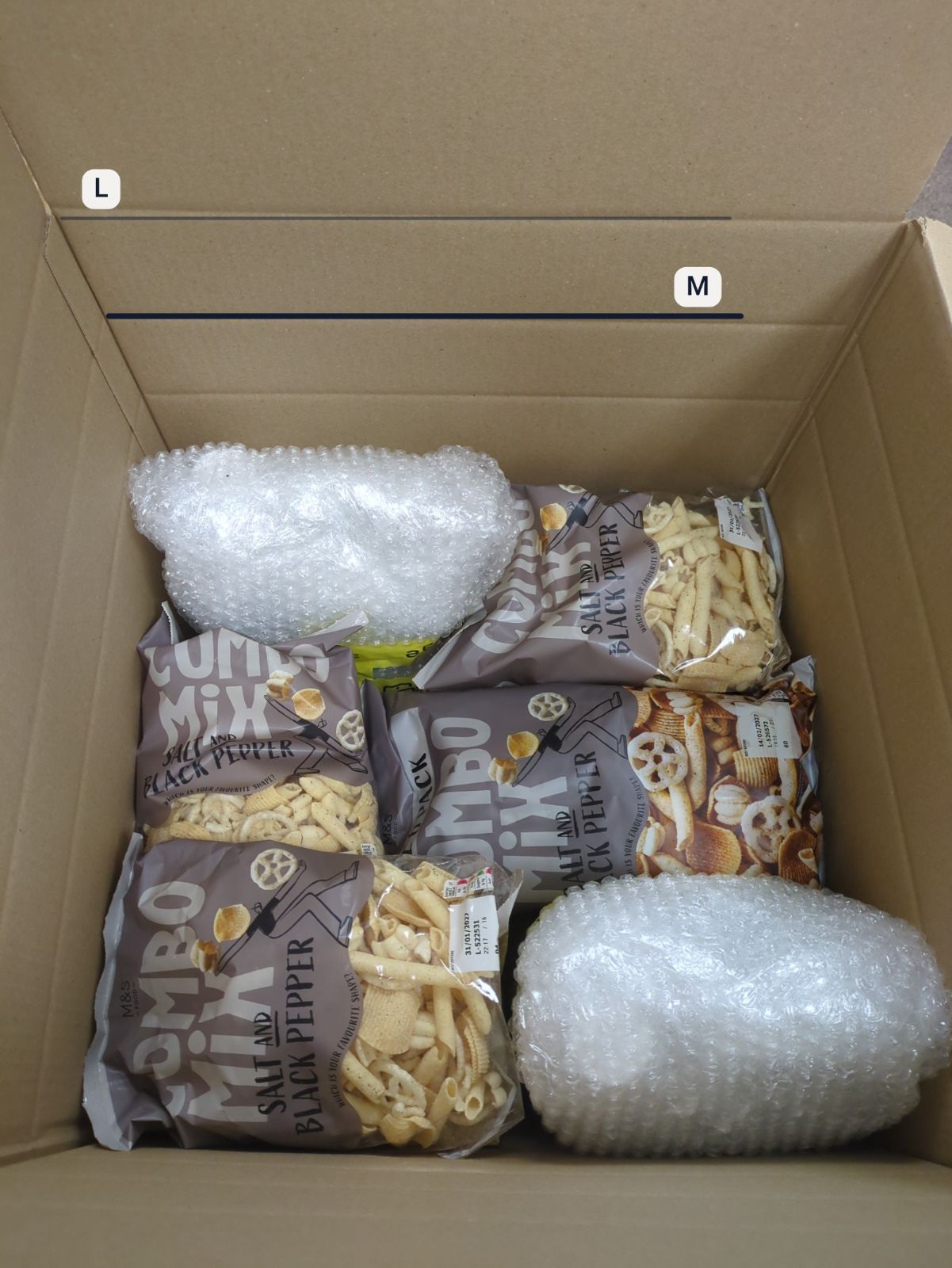 A packed Bringbox going to United Arab Emirates