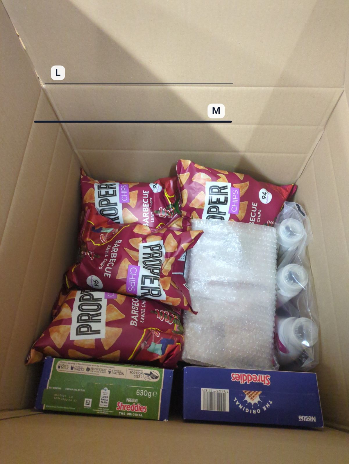 A packed Bringbox going to United Arab Emirates