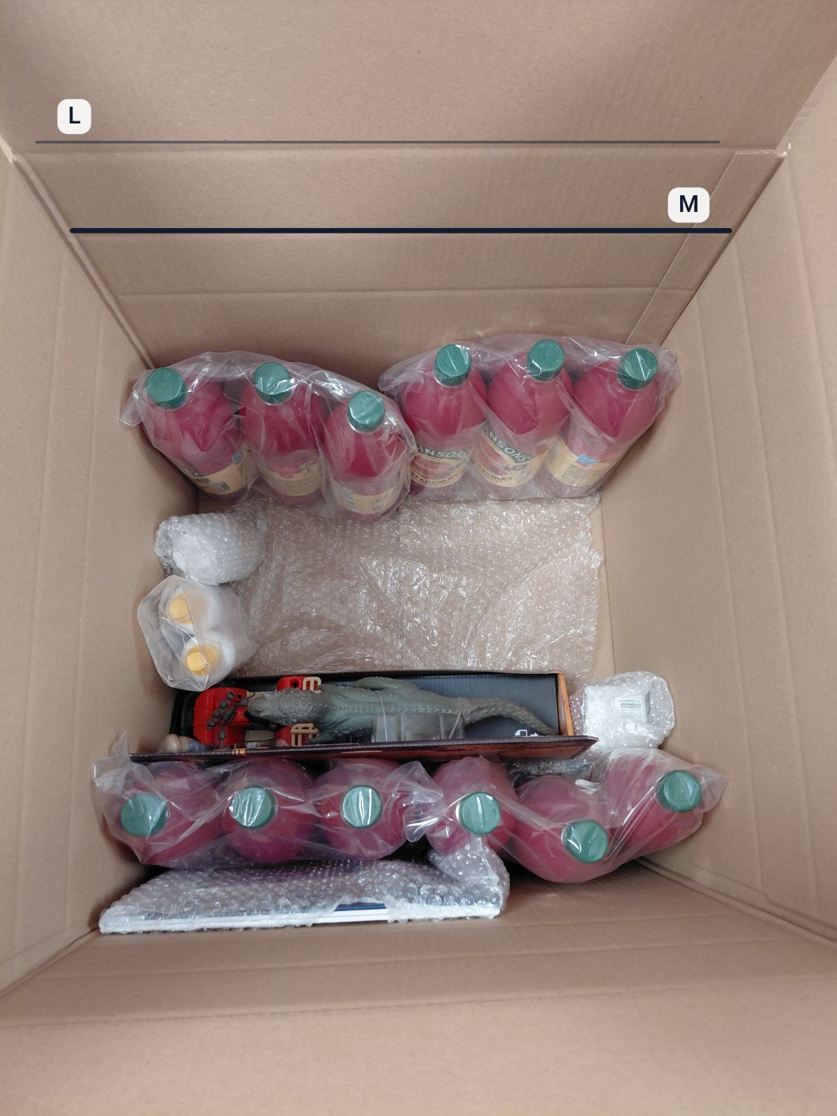 A packed Bringbox going to United Arab Emirates